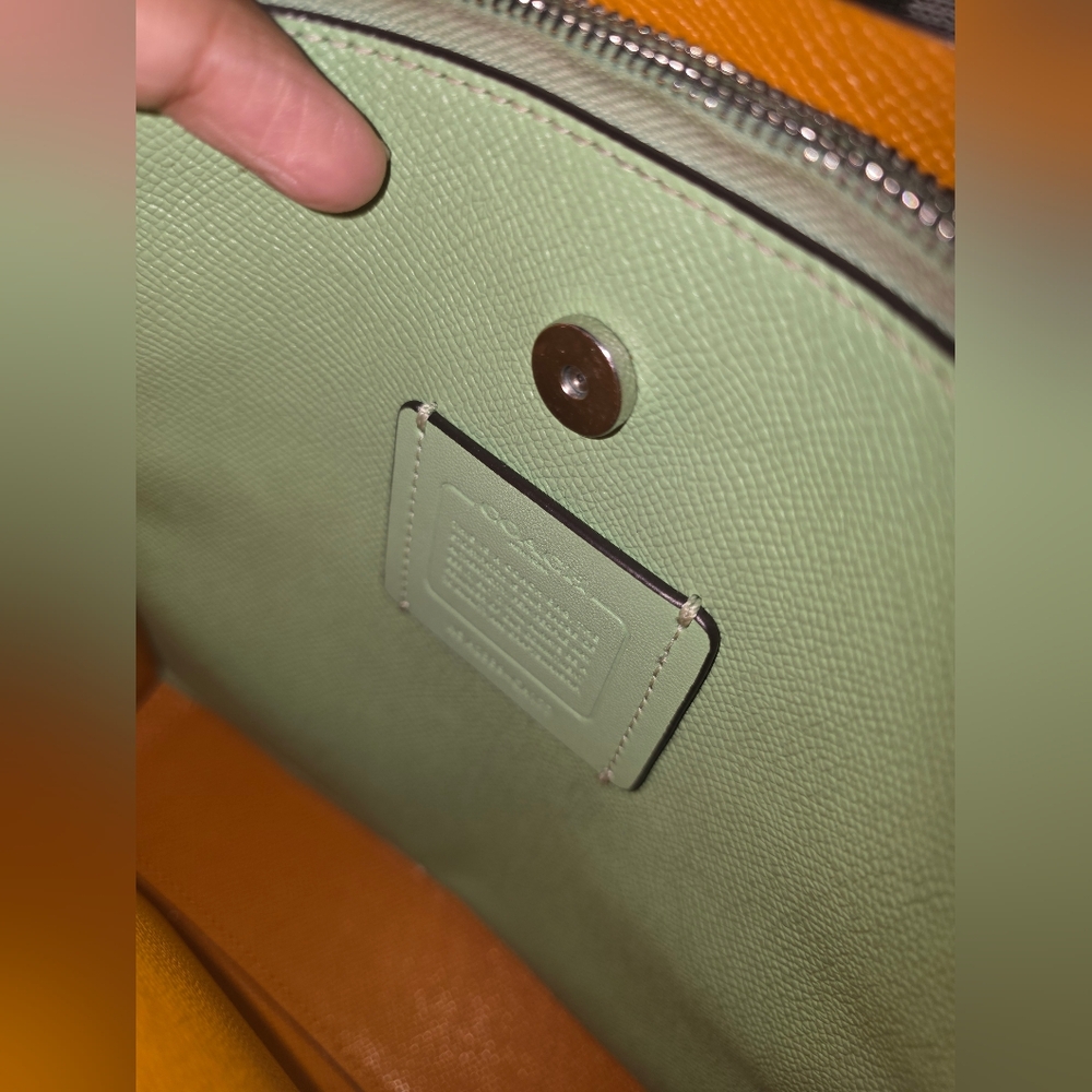 Coach Pink Leather Shoulder Bucket Bag Purse - Picture 5 of 13